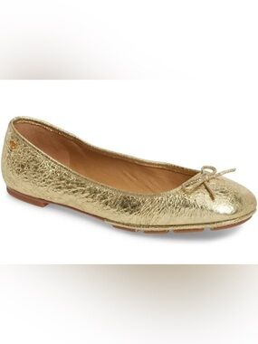 Tory Burch Laila 2 Driver Ballet
Flats Crinkle Metallic Gold
Shoes Sz 7